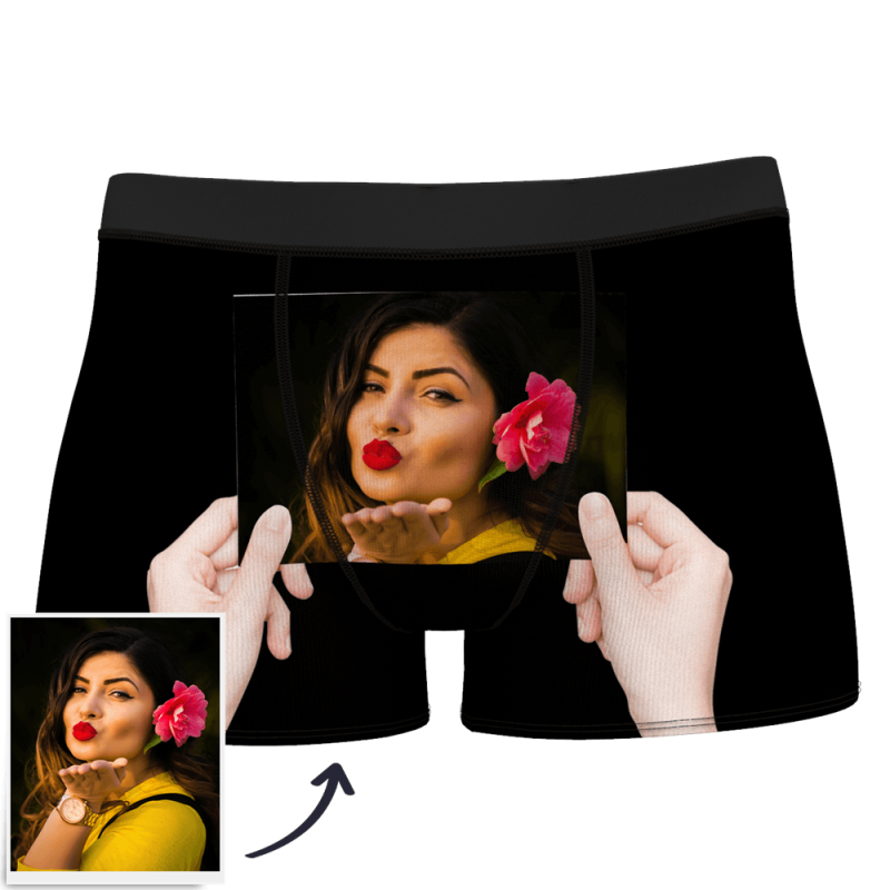 Custom Boxer Shorts – Girlfriends Smile Face