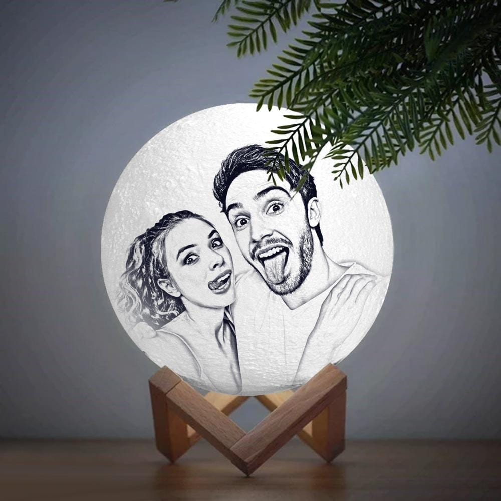 Photo Engraved Moon Lamp Birthday Gift Valentines Gifts For Her - Image 2
