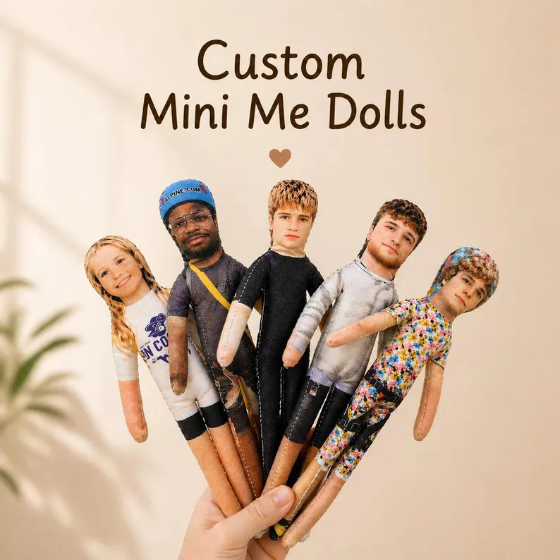 Custom Mini Me Doll With Poseable Body Custom Talking Dollsgifts For Friendschristmas Giftscustom Ugly Dollscustom Photo Plush Toys 3