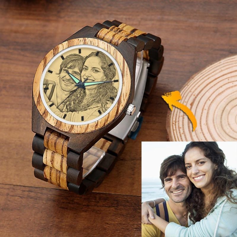 Custom Wooden Watch Gift For Boyfriend Birthday Gifts