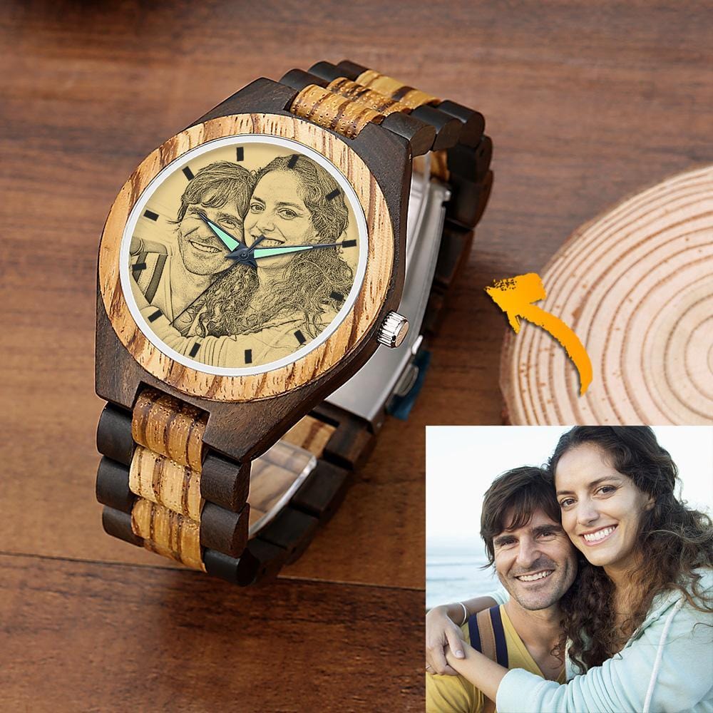 Custom Wooden Watch Gift For Boyfriend Birthday Gifts