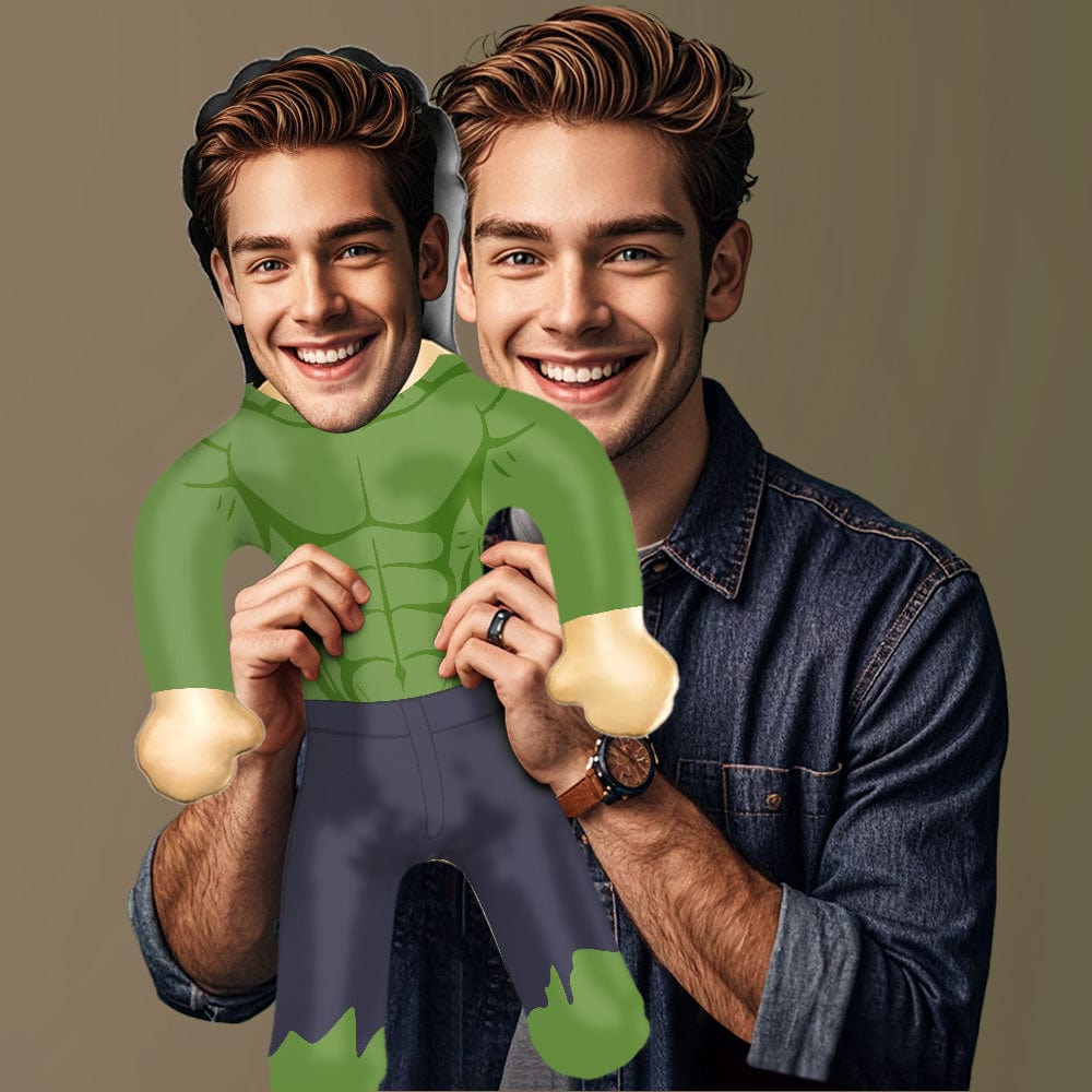 Superhero Inflatable Minime Balloon With Face Personalized Blow Up Dolls for Him/Kids