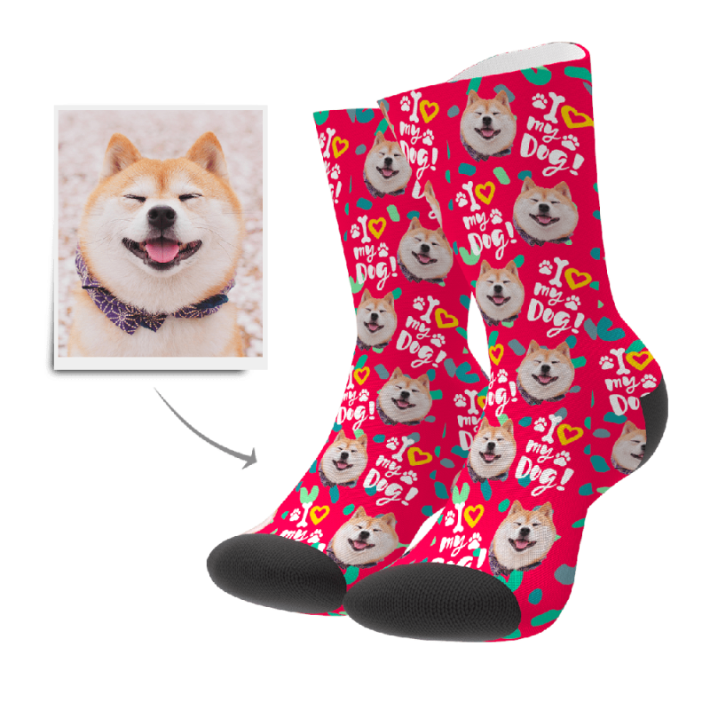 Personalized Gifts For Dog Lovers Face Socks Gift Christmas Gift