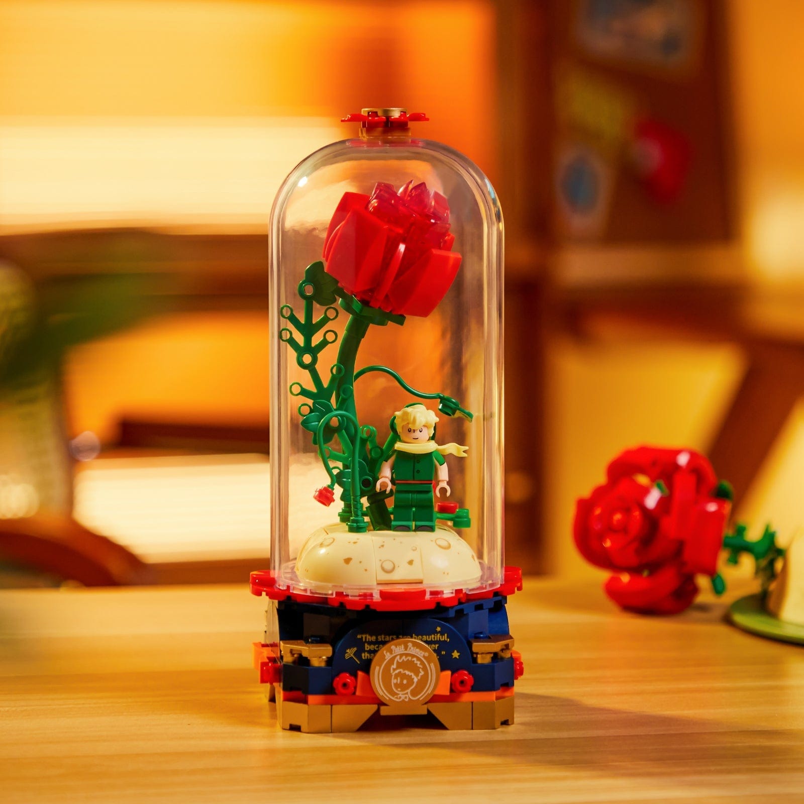 Pantasy Little Prince and Roses Building Block Toys Gift for Kids and Adults - Image 3