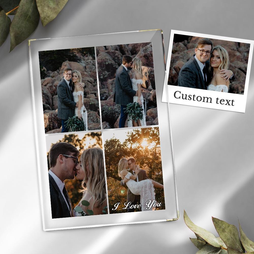 Custom Multi Photo Plaque Wedding Gifts for Her Acrylic - Image 2