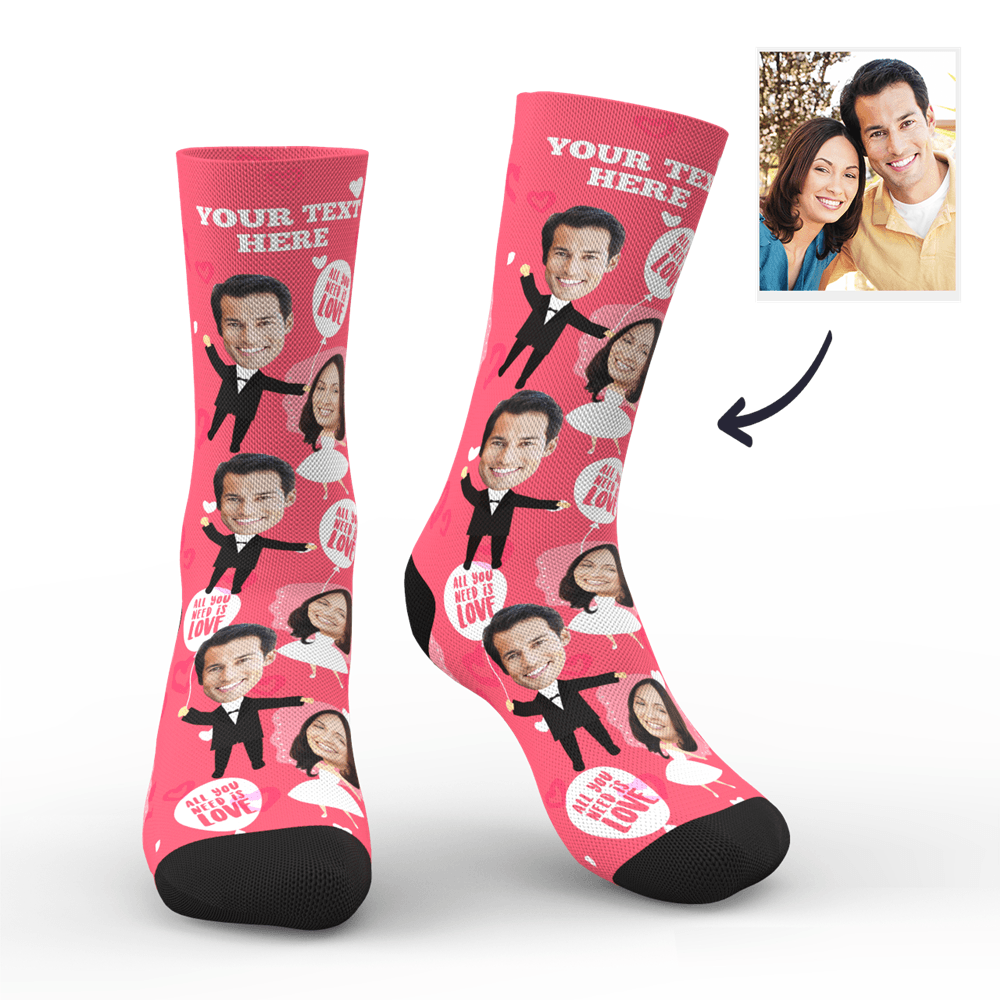 Wedding Socks Custom Photo Socks Wedding Gift Face Mash Socks