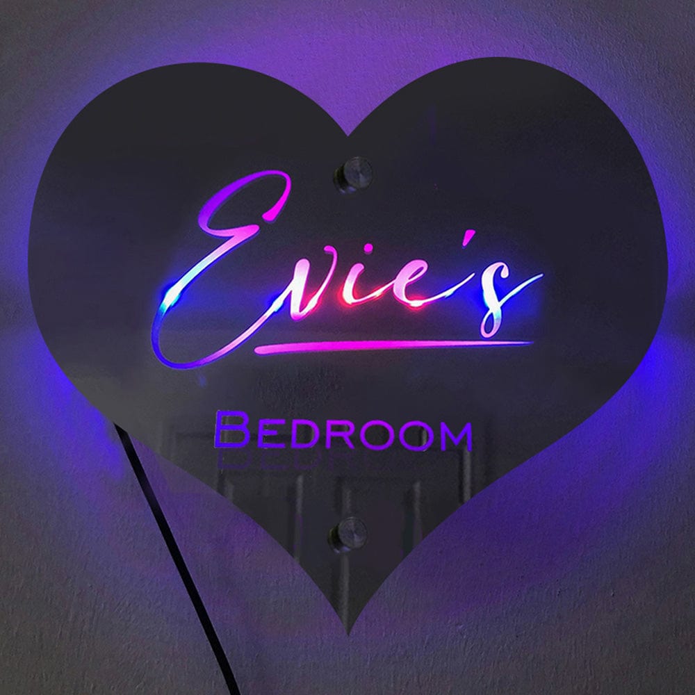 Custom Mirror Light With Name Custom Name Heart-shaped Marquee Mirror Light - Image 2