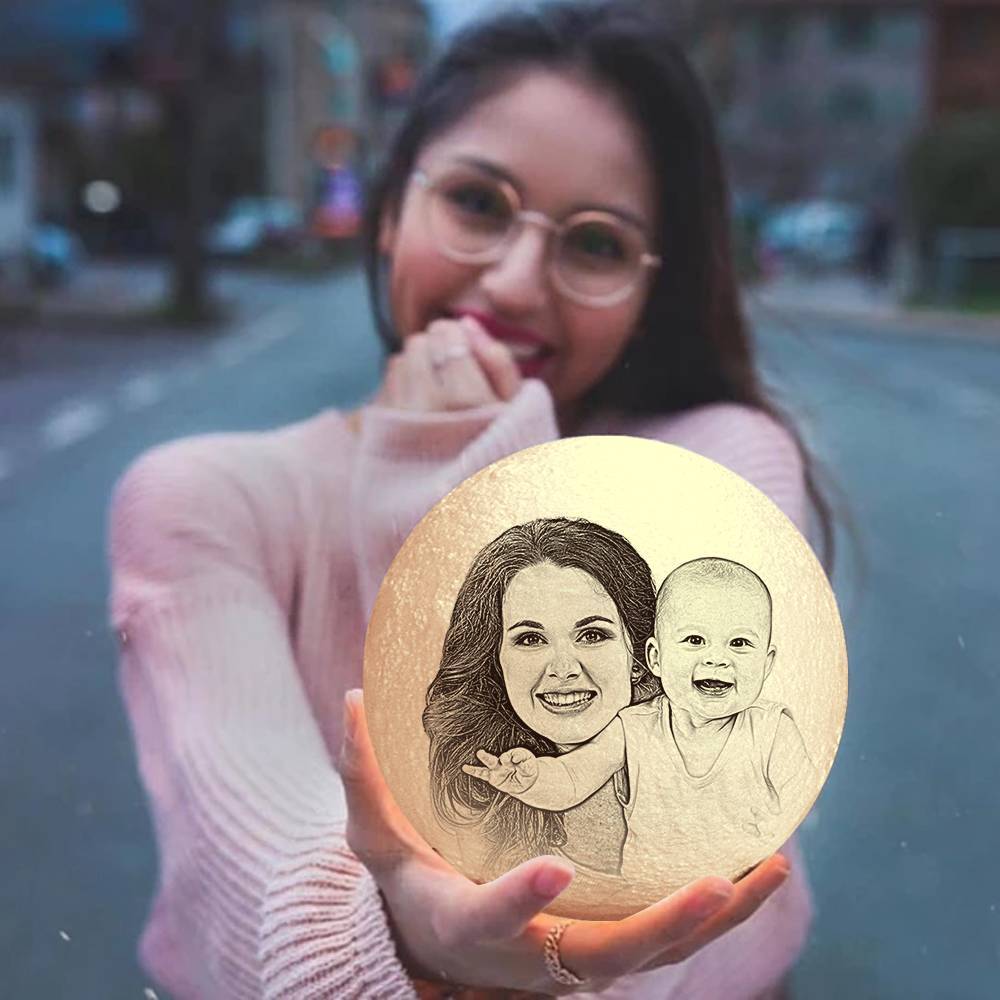 Moon Lamp Custom Gifts For Mom - I Love You To The Moon And Back - Image 5