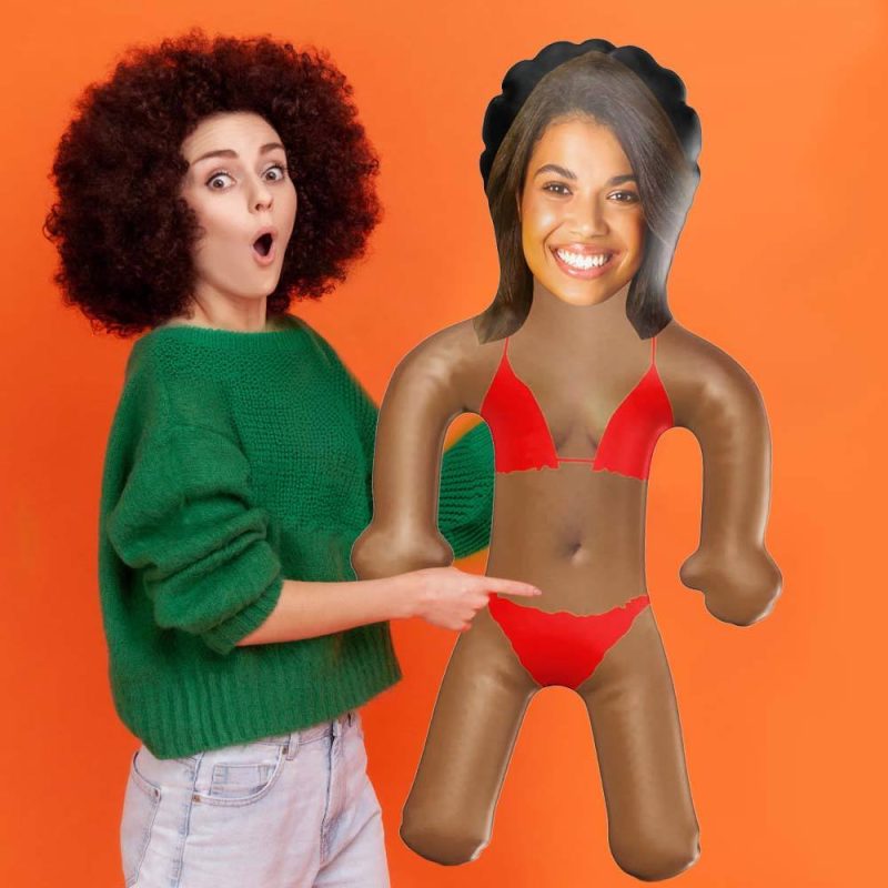 Personalized Bikini Blow Up Dolls Funny Inflatable Doll Party Favors Gifts for Her