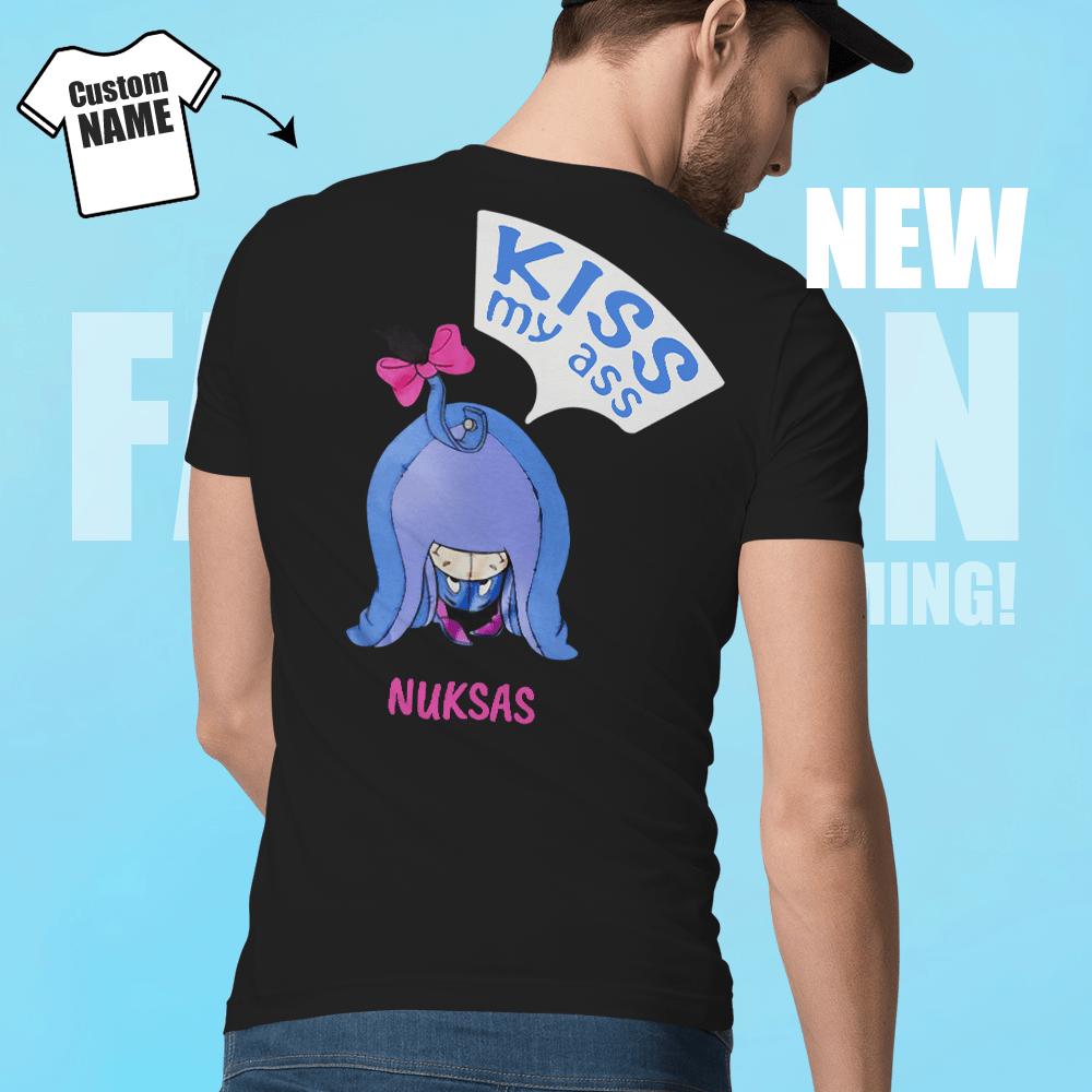 Personalized Shirts With Names On Them Donkey Cartoon Print Shirt