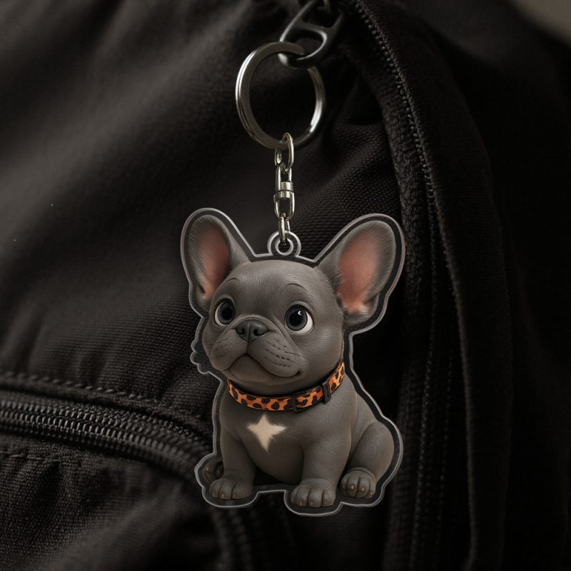 Custom Cartoon Dog Keychain Personalized Acrylic Cartoon Keychain Photo Bag Charm Unique Keepsake Gift For Pet OwnerUS