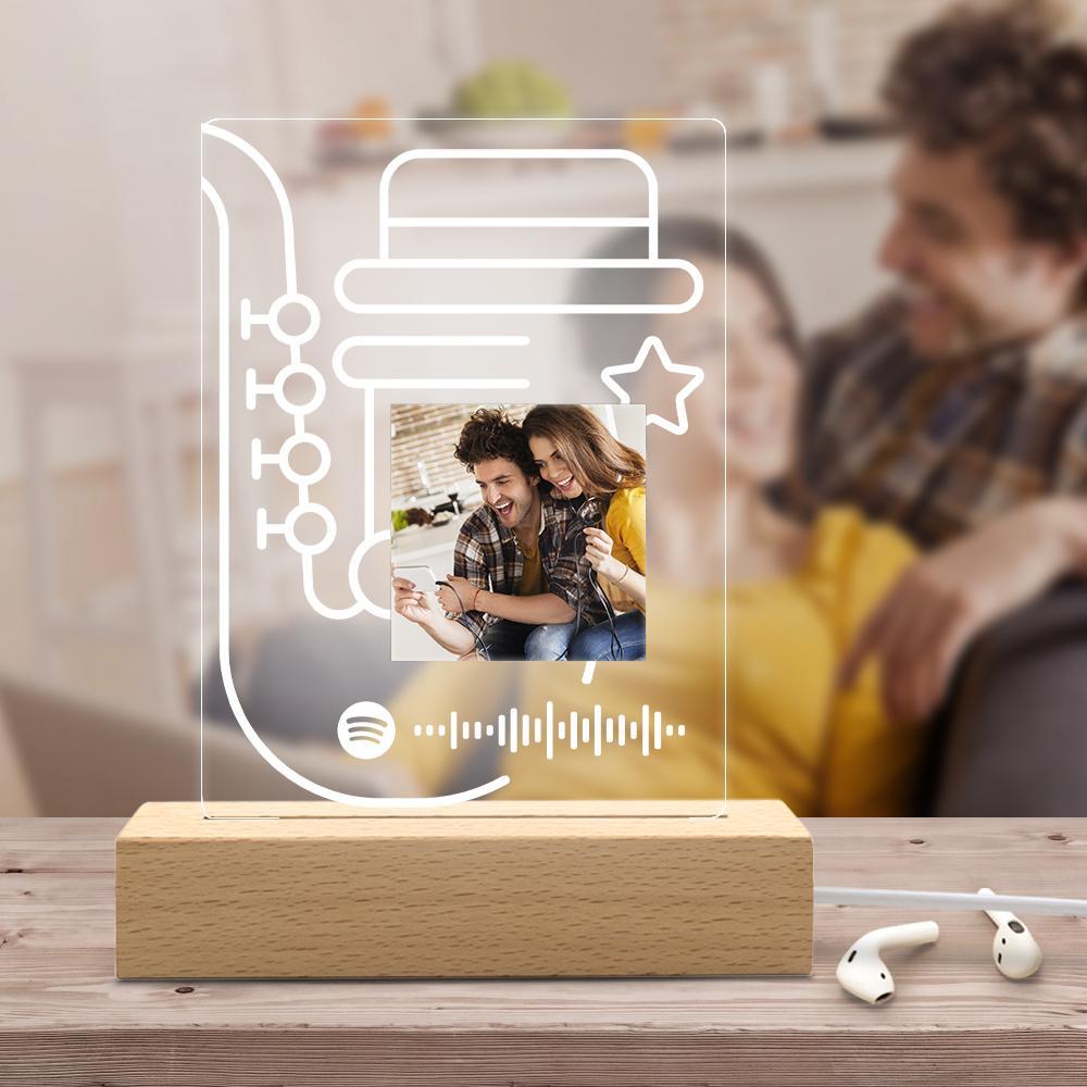 Spotify Night Light Spotify Acrylic Glass Led Lamp Valentines Day Gifts For Her - Image 2