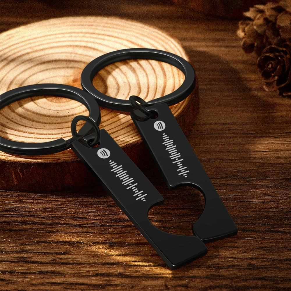 Custom Keychain Music Keychain Music Code Keychain Gifts for Her - Image 2