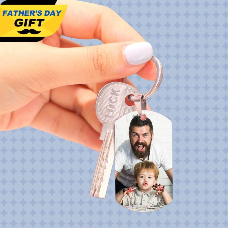 Father’s Day Keychain Father’s Day Gifts Photo Keychain Gift For Dad