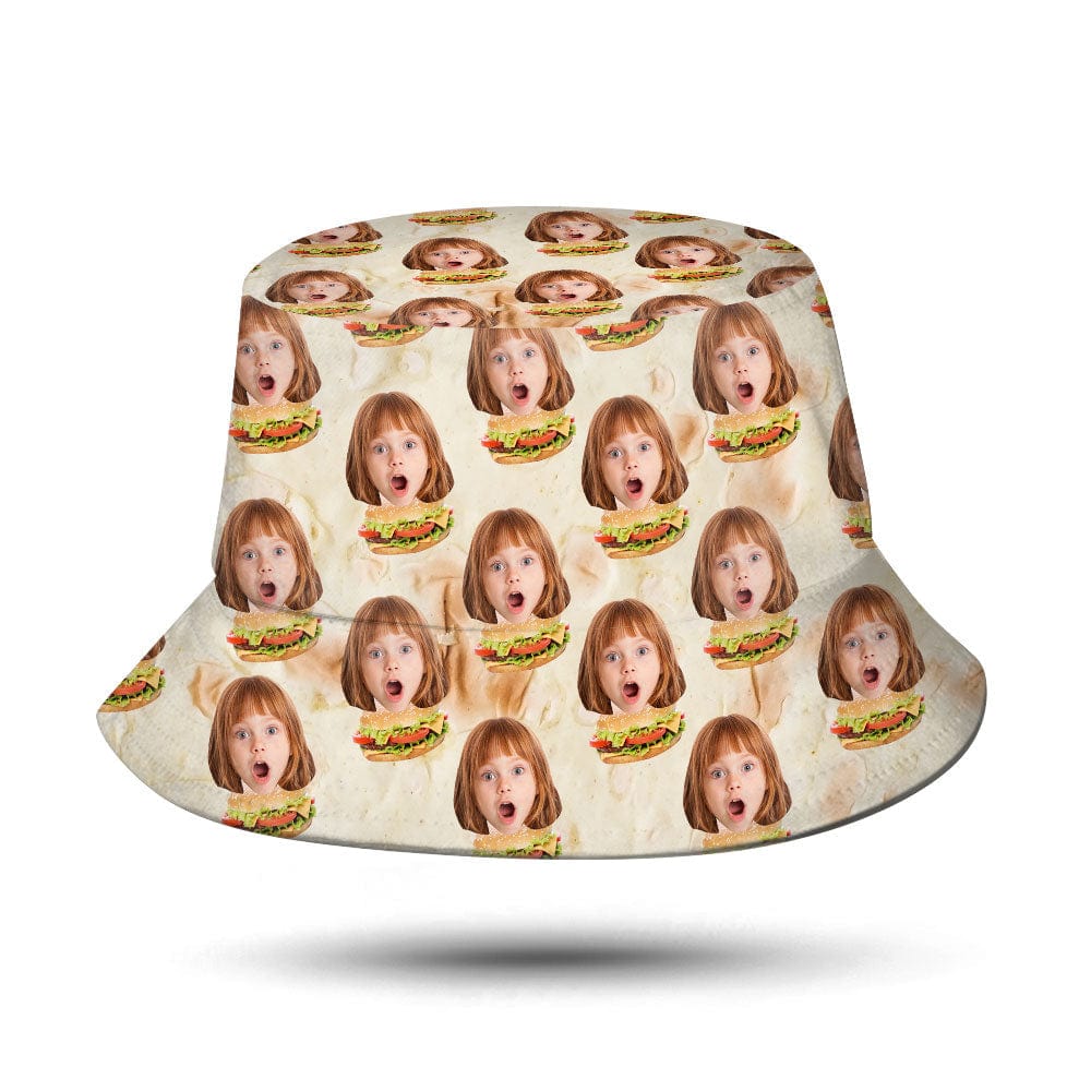 Photo Bucket Hat Custom Bucket Hats Hamburger Fisherman Hat Gifts For Him - Image 3
