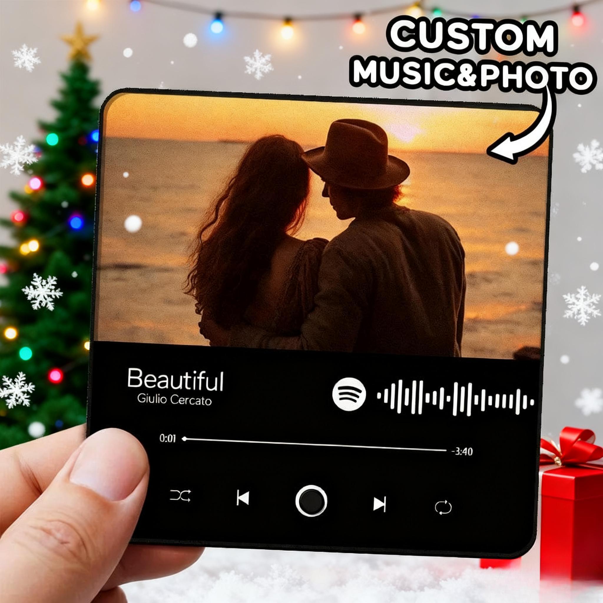Personalized Photo Album Fridge Magnet Music Wall Photo Sticker Music Movement That Can Be Played Without Cell Phone Music Fridge Magnet Pro Can Play Songs - Image 2