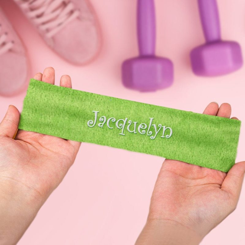 Custom Sport Headbands With Name or Text  Sport Gift for Her