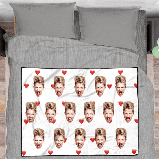 Personalized Fleece Blanket Anniversary Gift For Him