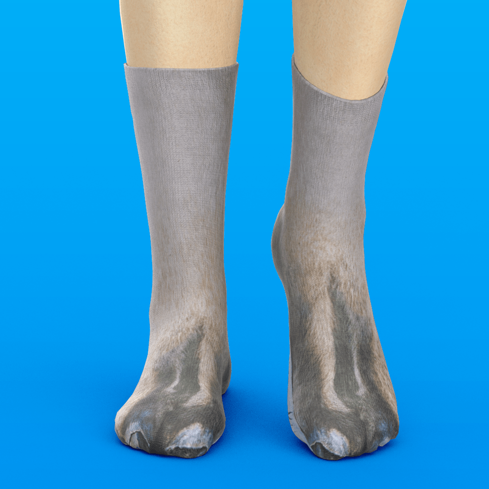 Funny 3D Print Animal Socks Feet Socks Funny Socks Gifts - Camel Feet