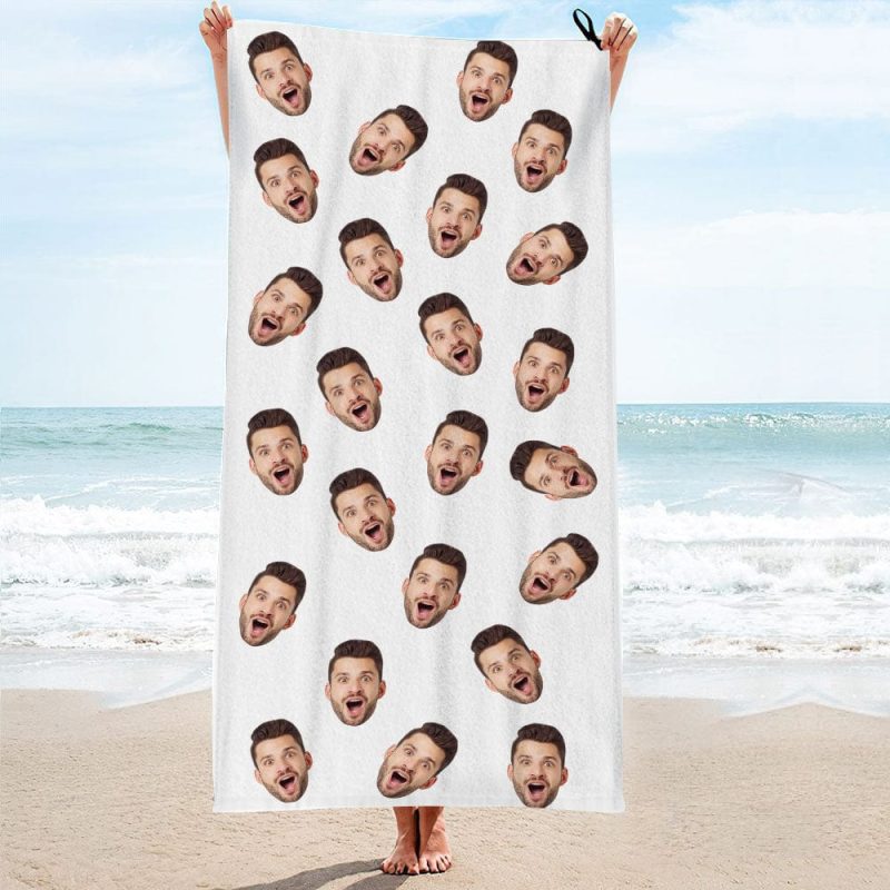 Custom Printed Towels Personalized Photo Towel Funny Gift For Men