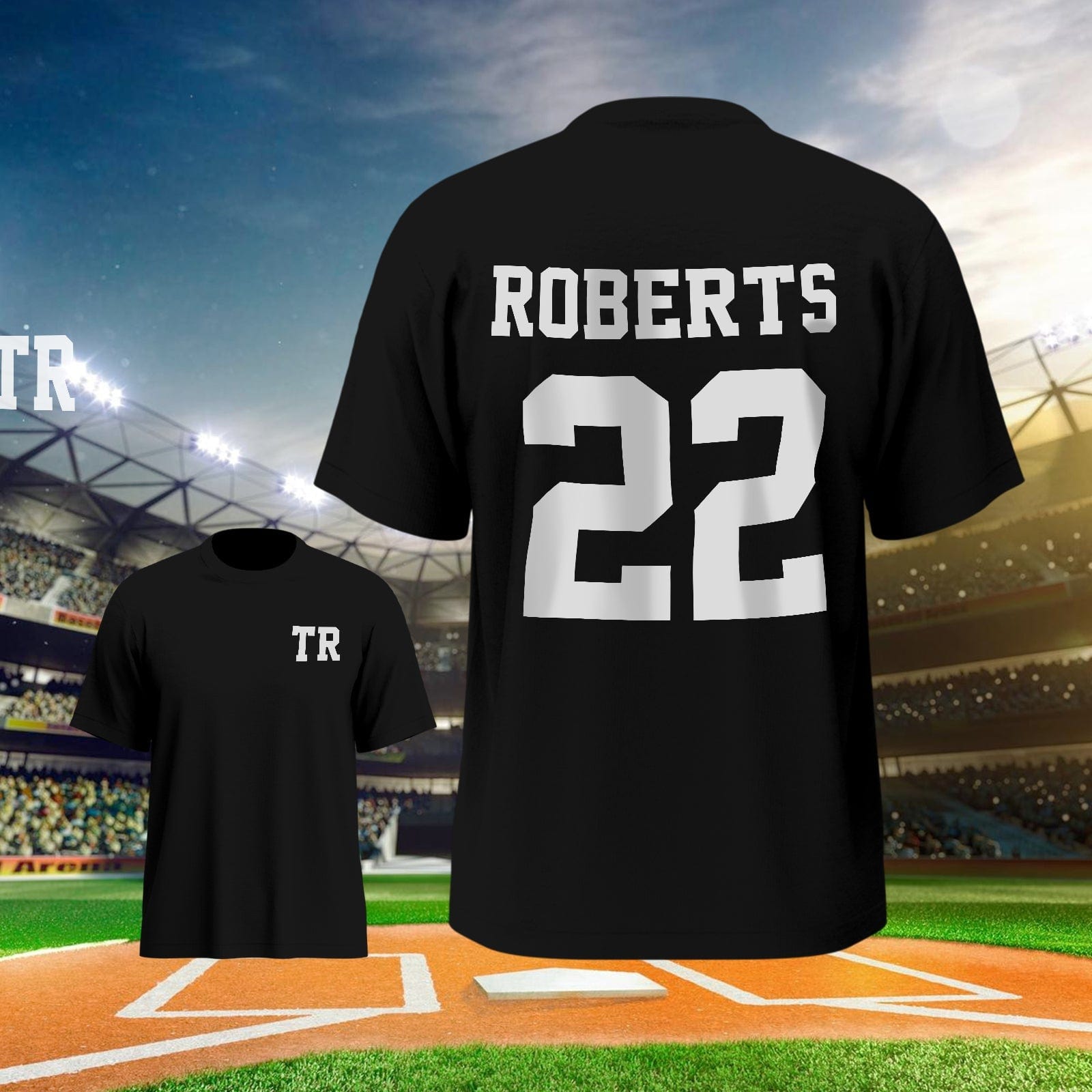 Personalized Football Name & Number Sports T-Shirt Back to School Gifts - Image 2