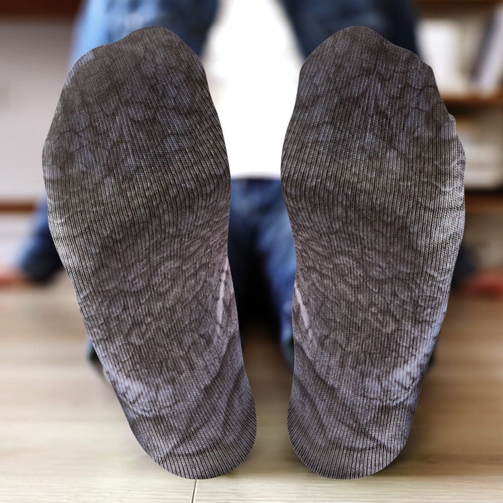 Funny 3D Print Animal Socks Feet Socks Funny Socks Gifts - Elephant Feet - Image 2