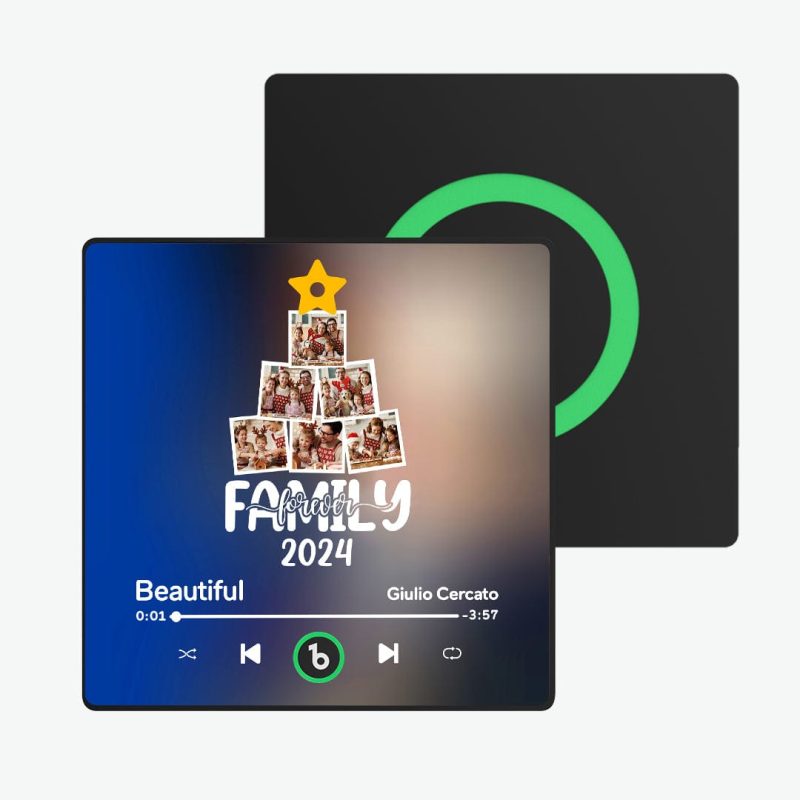 Custom Music Fridge Magnet Personalized Christmas Tree Photo Colorful Fridge Magnet Music That Can Be Played Christmas Gift