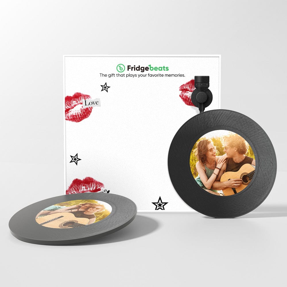 Custom Music & Photo Fridge Magnet Can Customize 1-6 Vinyl and Songs - Image 2