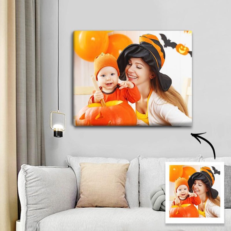 Halloween Gift Personalized Photo Canvas Print – 30*25cm