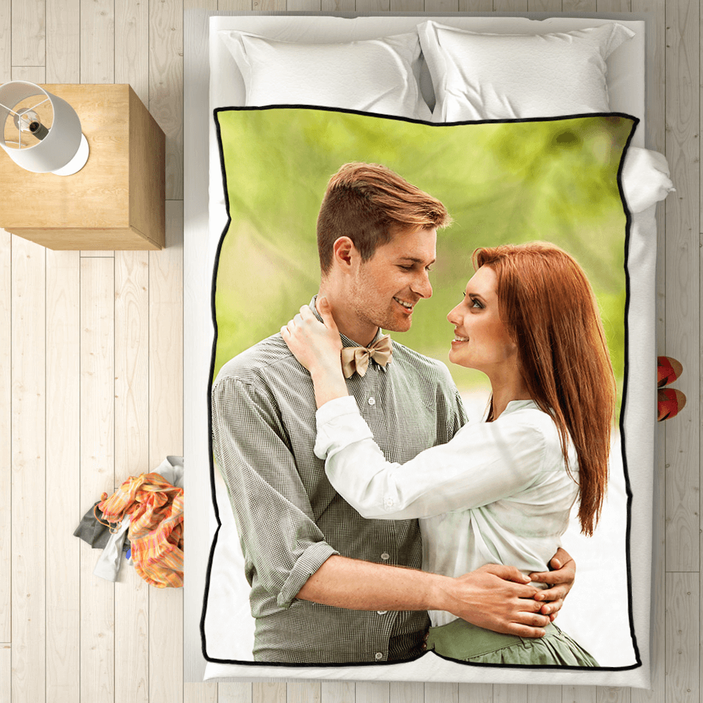 Custom Photo Blanket Anniversary Gifts