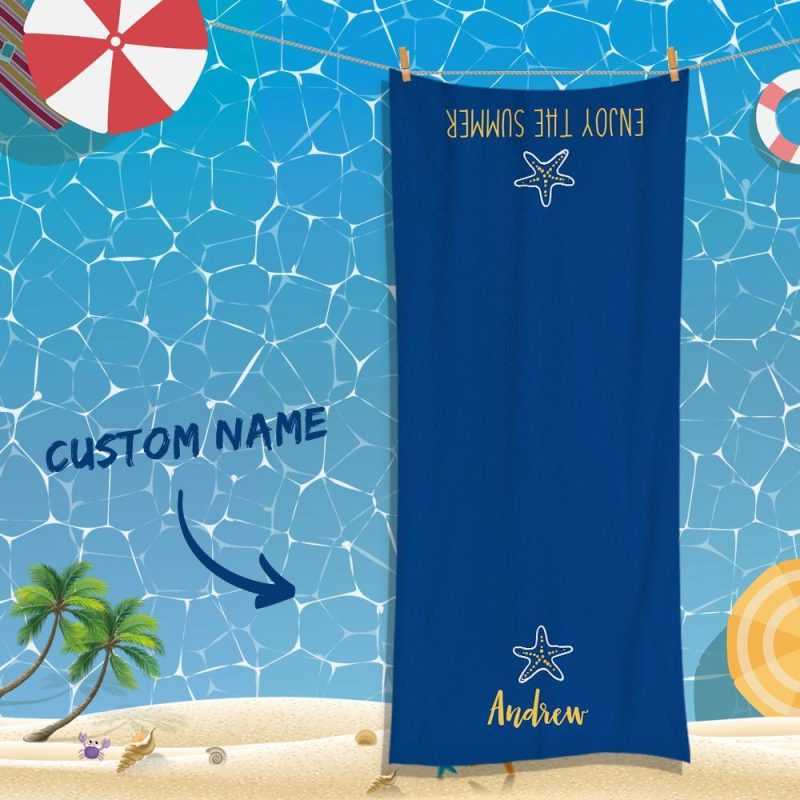 Custom Text Towel For Unisex Towel For Super Absorbent Towel
