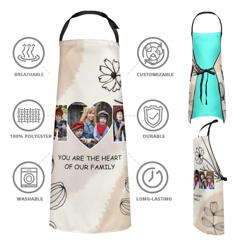 Mother's Day Custom Photo Apron Best Gifts for Mom - Image 2