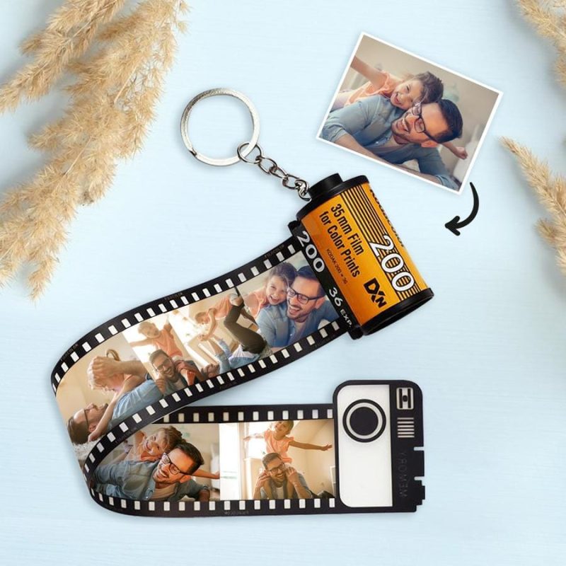 Custom Photo Roll Keychain With 15 Photos