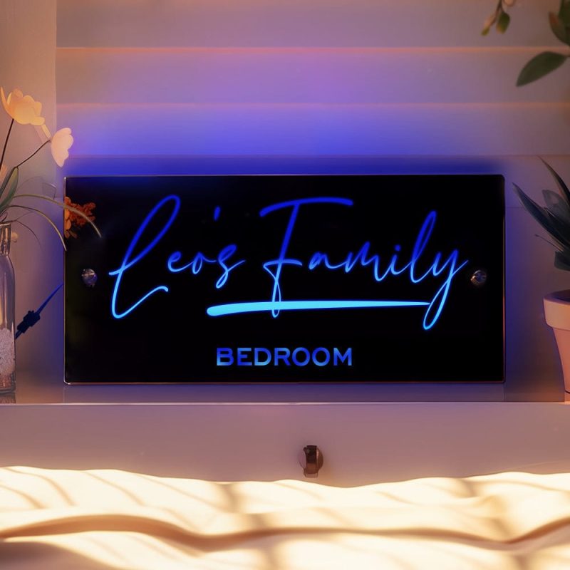 Personalized Mirror Led Light Mirror Multicolored Lights Gifts for Families