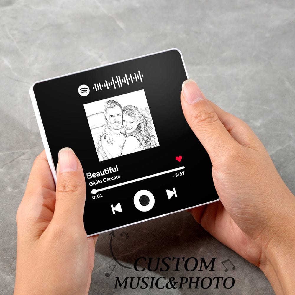 Customized Album Fridge Magnet Personalized Music Fridge Magnet Can Play Music for Couples - Image 2