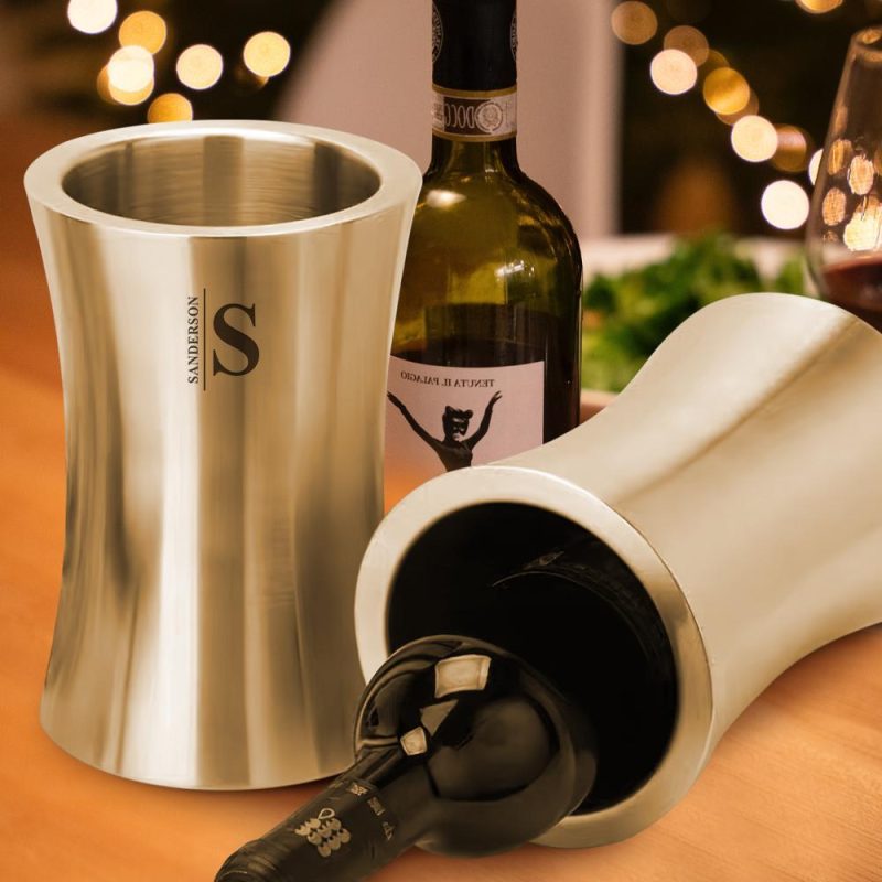 Custom Wine Chiller With Name Engraved Stainless Steel Wine Chiller Christmas Gifts for Him
