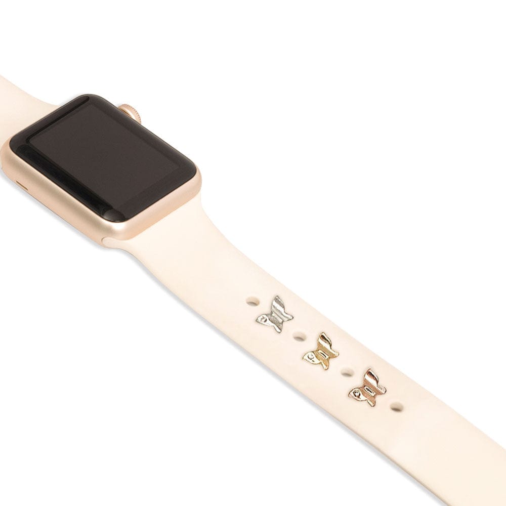 Apple Watch Band Decorative Charms Metal Diamond Butterfly Decorative Rings Loops - Image 2