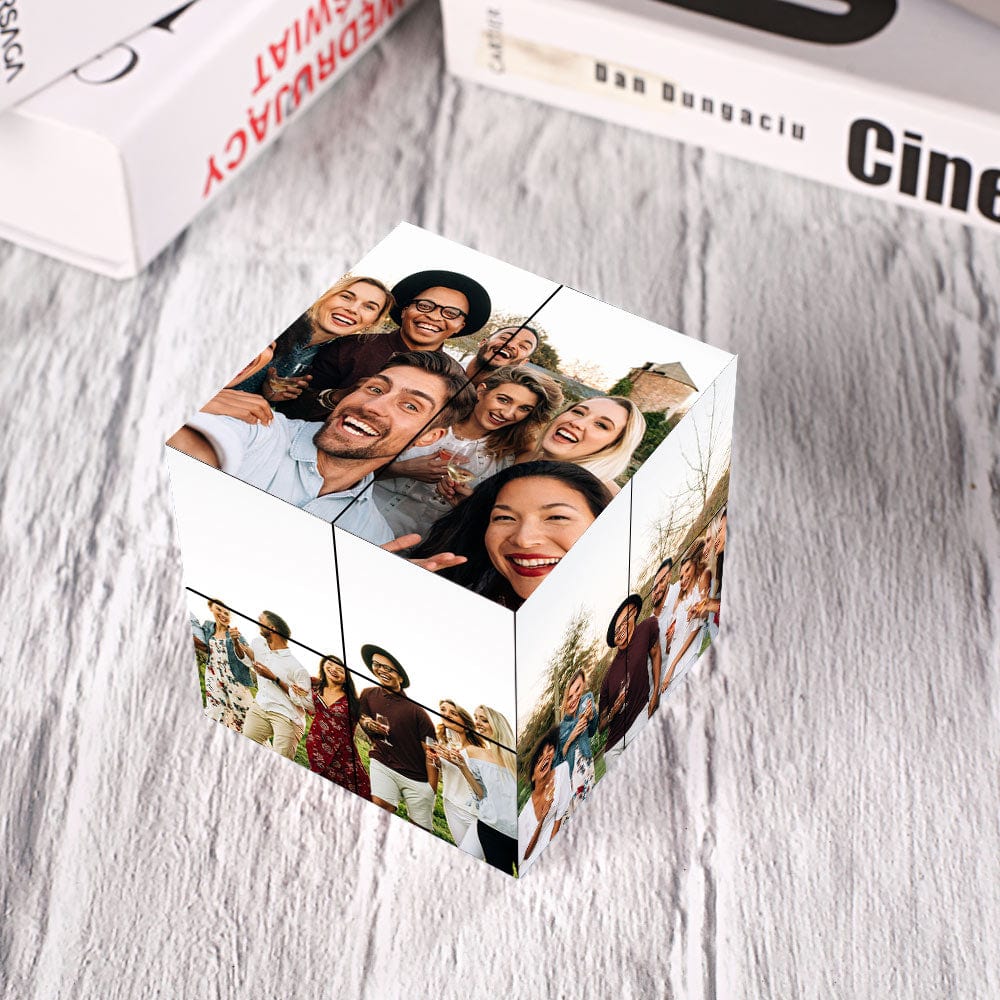 Picture Cube Custom Photo Cube Flipping Photo Cube Gift For Friends - Image 4