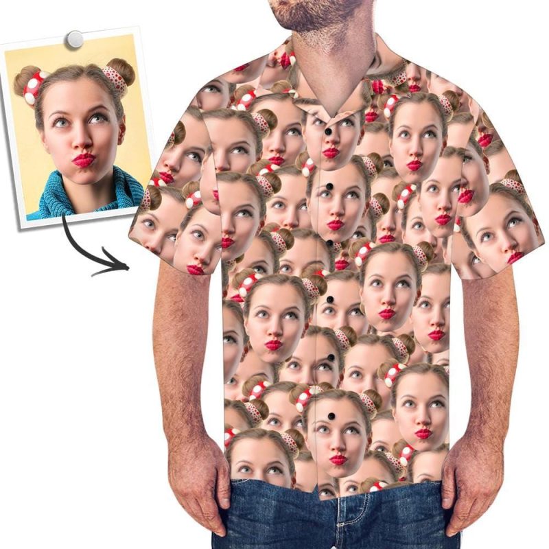 Face Hawaiian Shirt Funny Anniversary Gift For Husband