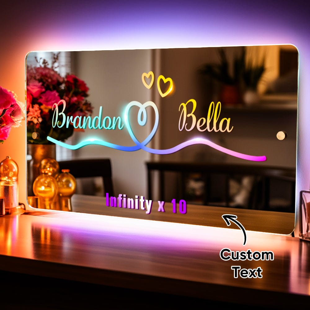 Led Name Mirror Light Up Mirror Custom Mirror Night Light Anniversary Gifts for Lover Special Gift - Image 3