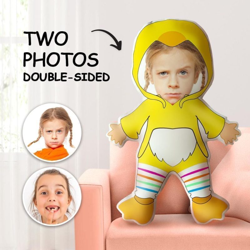 Custom Face Pillows Yellow Duck Throw Pillow MiniMe Pillow Gifts For Kids