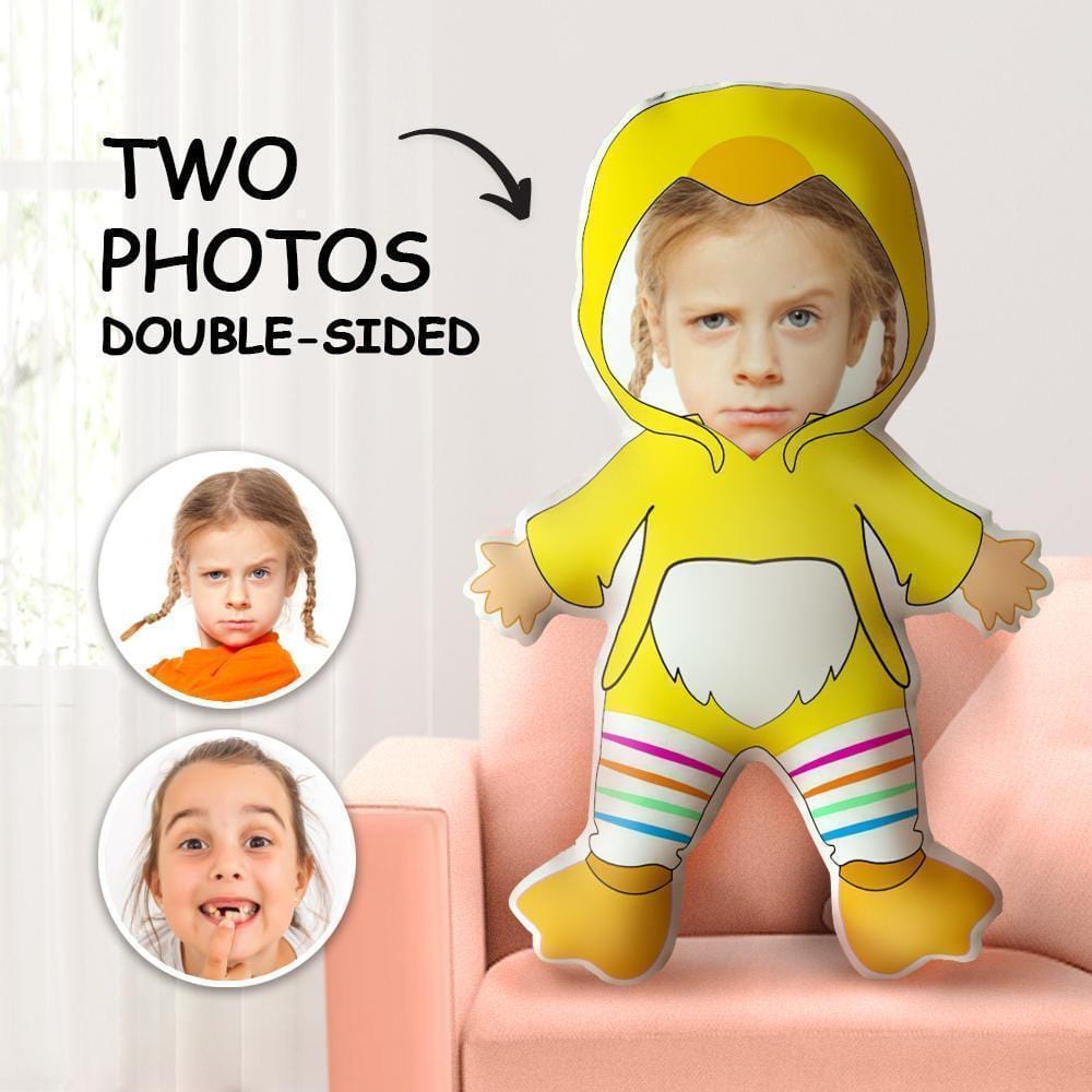 Custom Face Pillows Yellow Duck Throw Pillow MiniMe Pillow Gifts For Kids