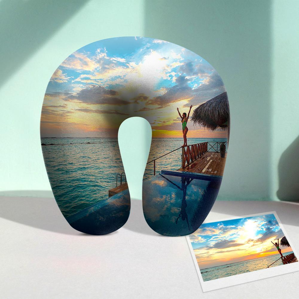 Travel Gifts Custom Travel Neck Pillow Memorial Gifts - Image 2