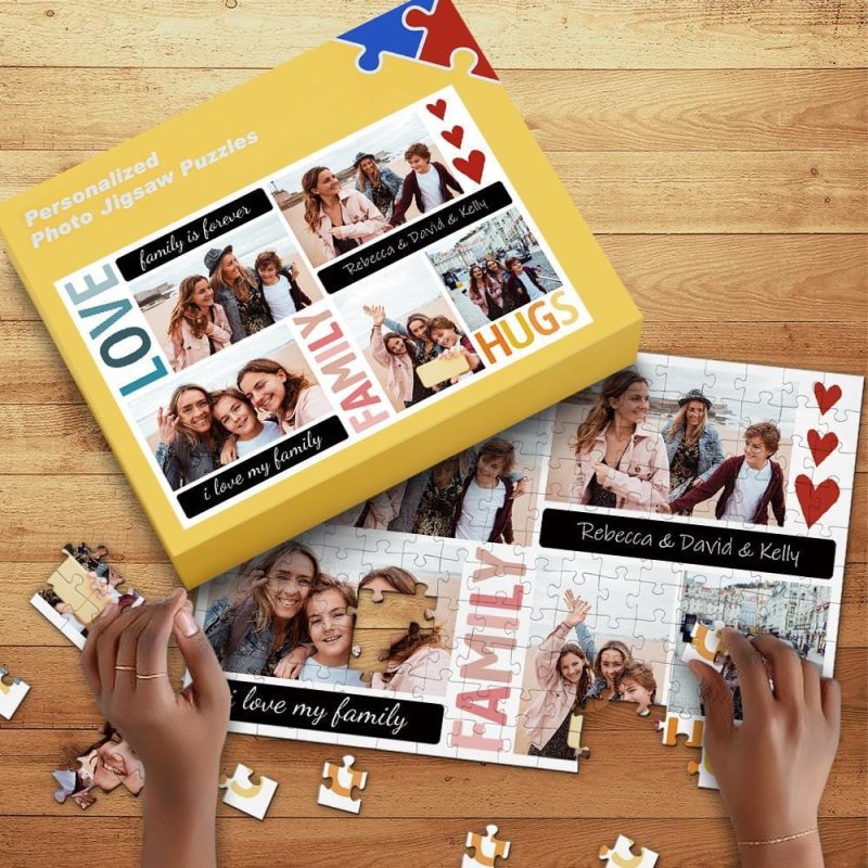 Personalized Jigsaw Puzzle Anniversary Gifts for Parents