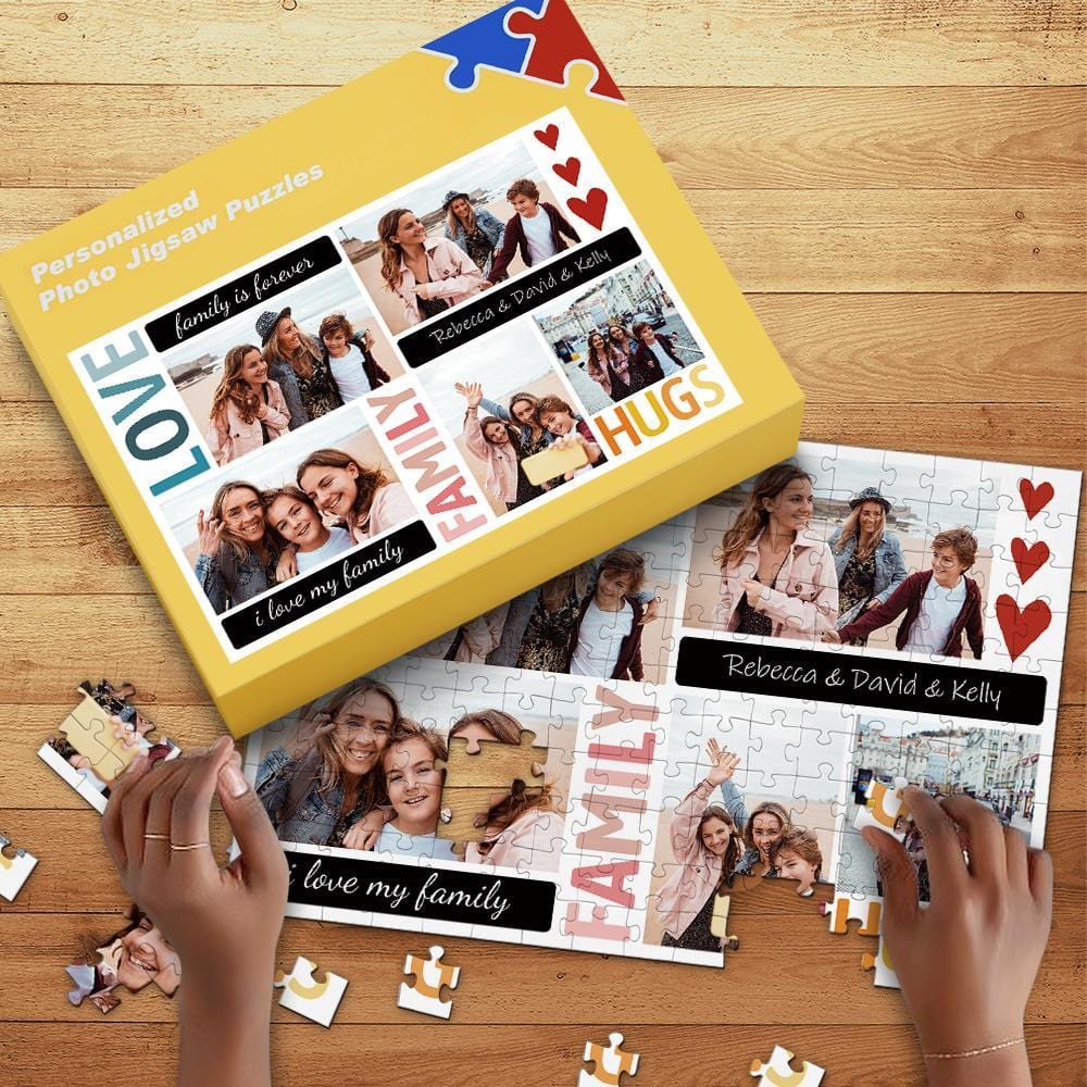 Personalized Jigsaw Puzzle Anniversary Gifts for Parents