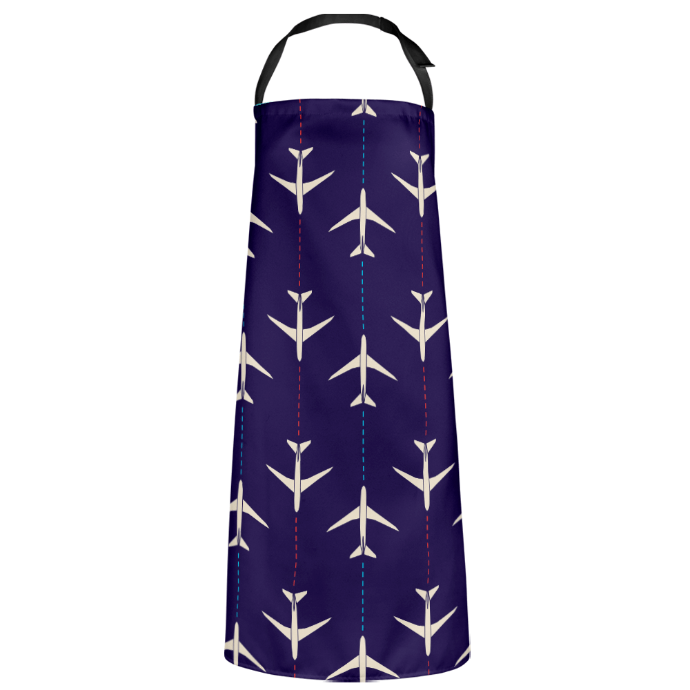 Custom Photo Apron Funny Apron Airplanes And Routes Gifts Kitchen Gifts - Image 3