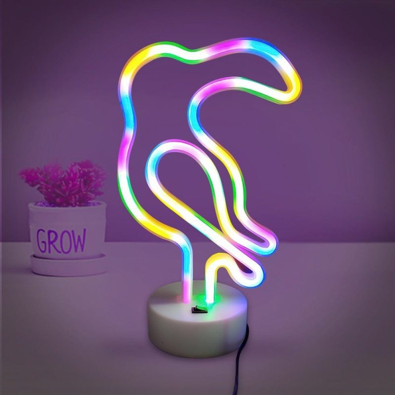 LED Animal Shape Neon Lights Led Neon Signs Gift For Children-Parrot