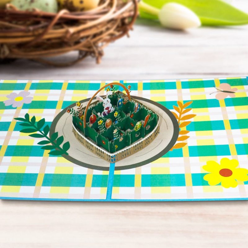 Easter Greeting Card 3D Pop Up Card Easter Gifts for Kids