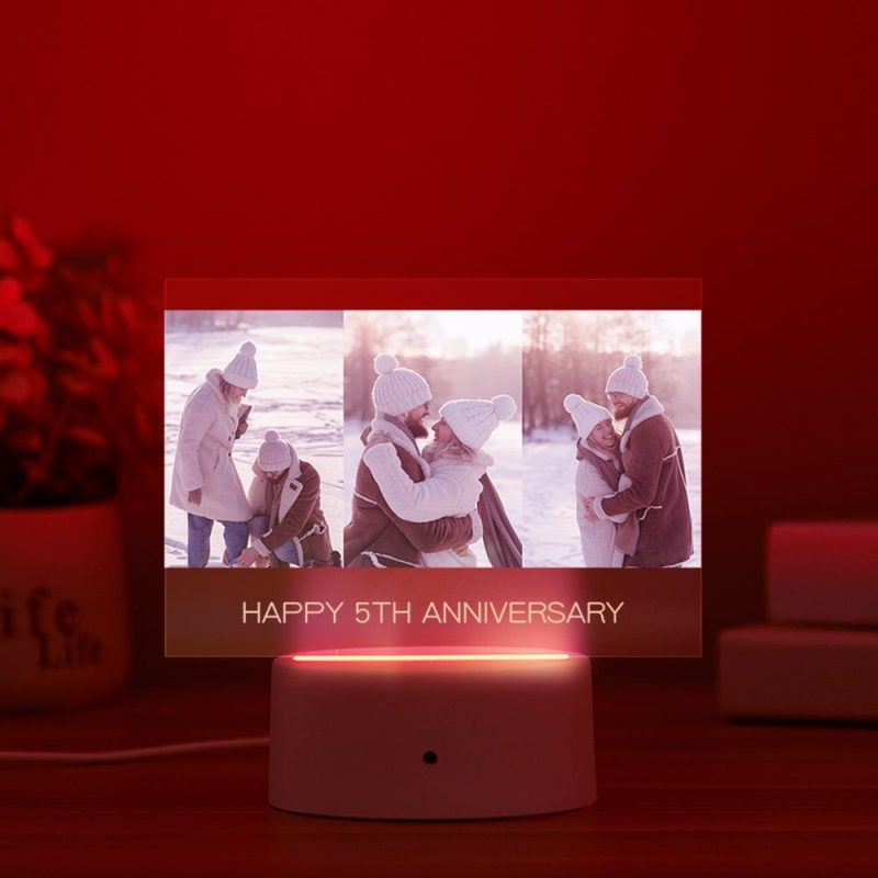 Custom Night Light With Photo LED Night Light Gifts For Anniversary