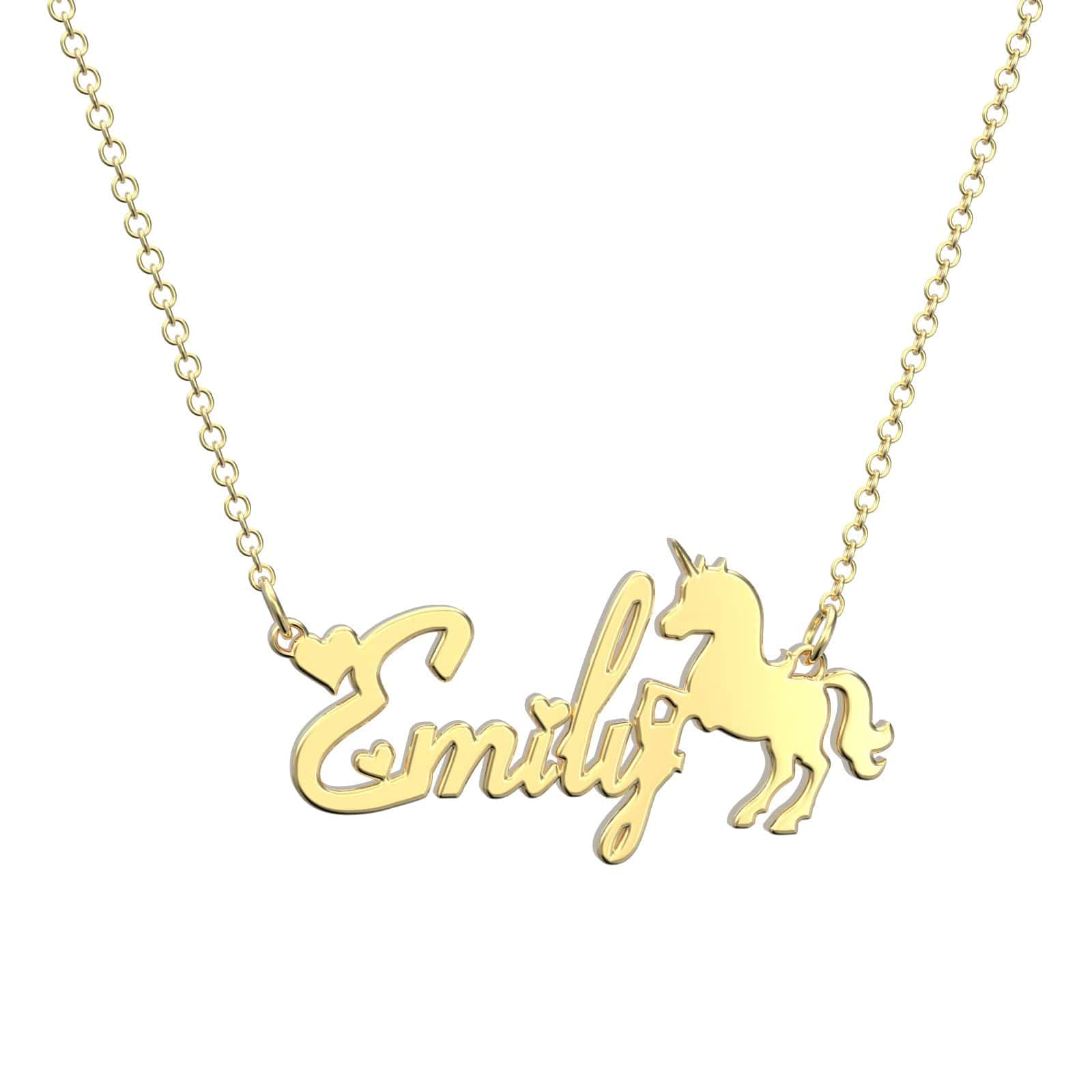 Custom Name Necklace Maiden and Unicorn Necklace Gift For Girls - Image 2